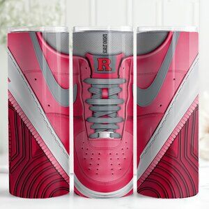 Rutgers University College Red Nike Air Force 1 Sneakers 20oz Skinny Tumbler